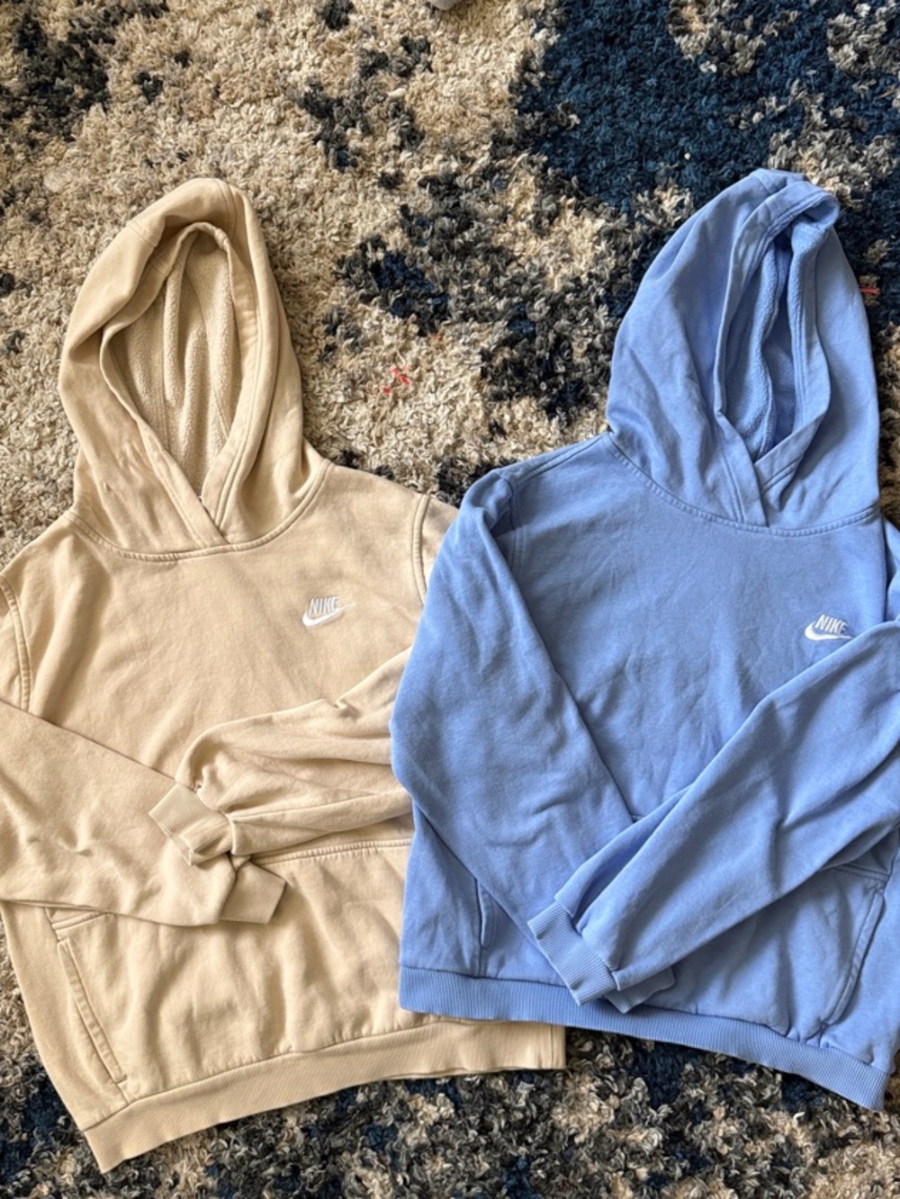 Nike boys CXL Sweatshirts - Cream & Light Blue